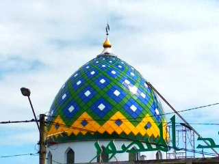 Masjid Al Manshur Lampung Barat Jual Kubah Masjid Surabaya - Spesialis Kubah Enamel & Galvalum