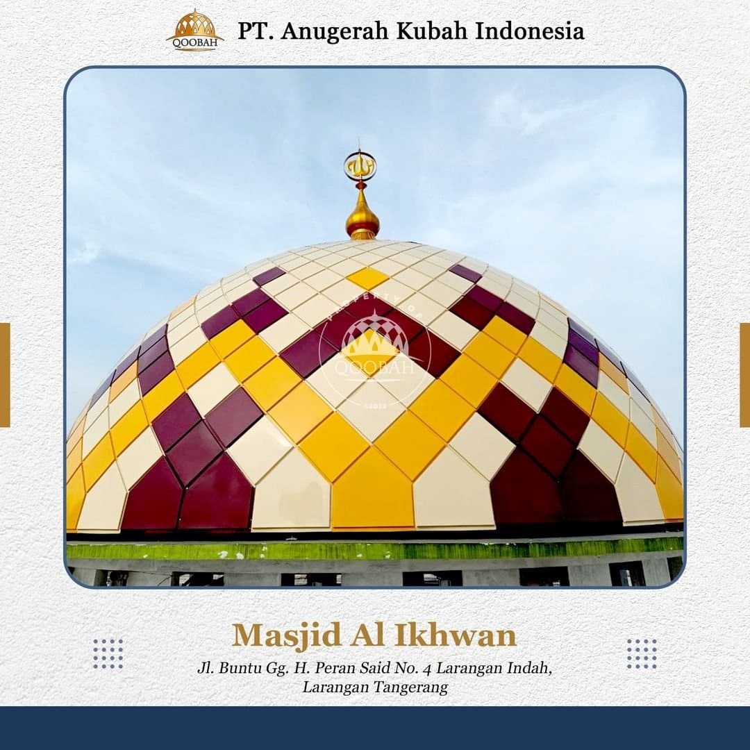 kubah masjid tangerang 1 Jual Kubah Masjid Tangerang - Spesialis Kubah Enamel & Galvalum