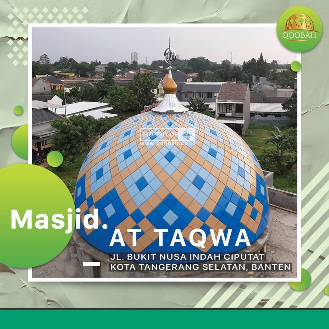 kubah masjid tangerang 2 Jual Kubah Masjid Tangerang - Spesialis Kubah Enamel & Galvalum