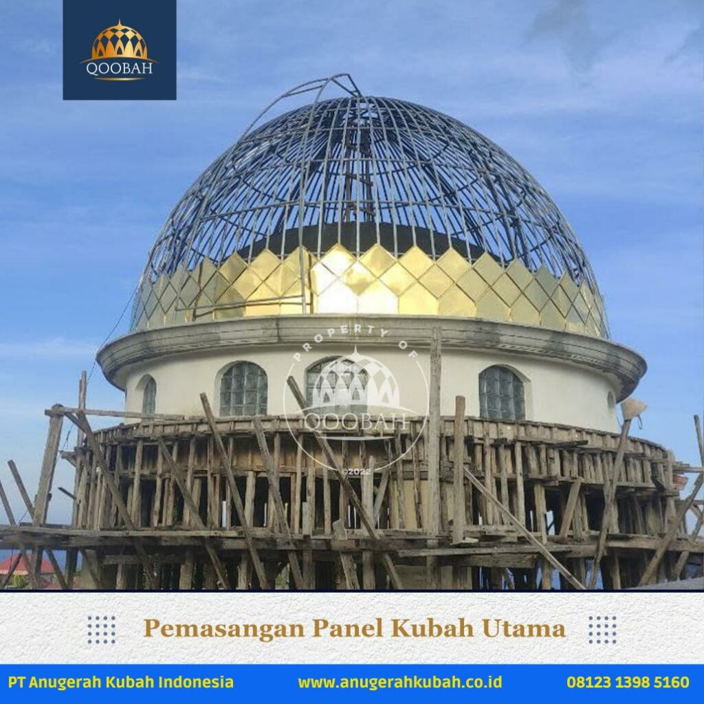 Masjid Al Amin Buton Anugerahkubah co id 7 Pemasangan Kubah Majid di Masjid Al Amin Buton