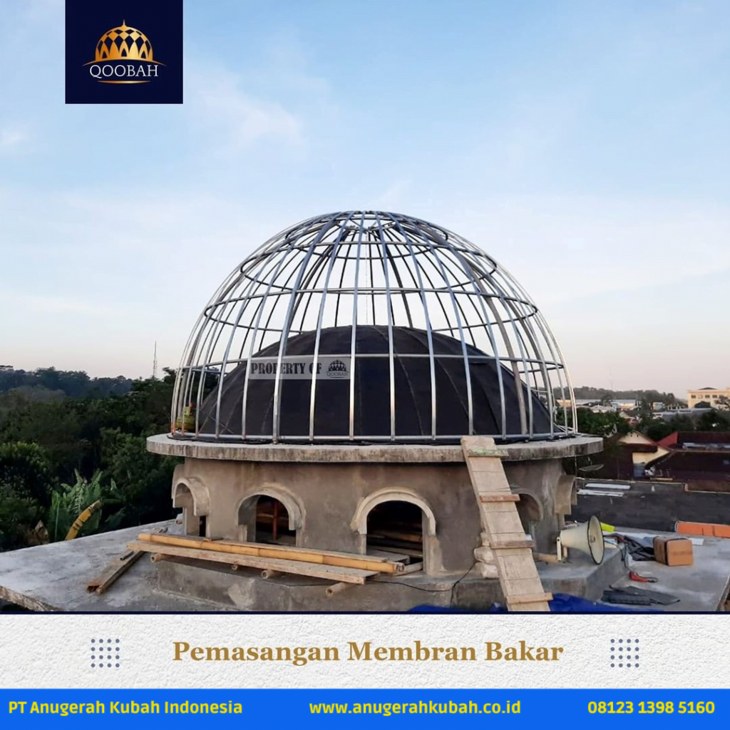 Masjid Al Amin Semarang 7 Pemasangan Kubah Masjid di Masjid Al Amin Semarang