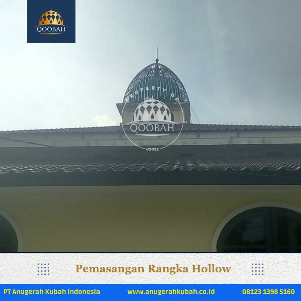 Masjid Al Falah Belitung Anugerahkubah co id 3 Pemasangan Kubah di Masjid Al Falah Belitung - Jual Kubah Panel