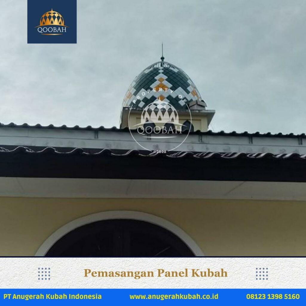 Masjid Al Falah Belitung Anugerahkubah co id 4 Pemasangan Kubah di Masjid Al Falah Belitung - Jual Kubah Panel
