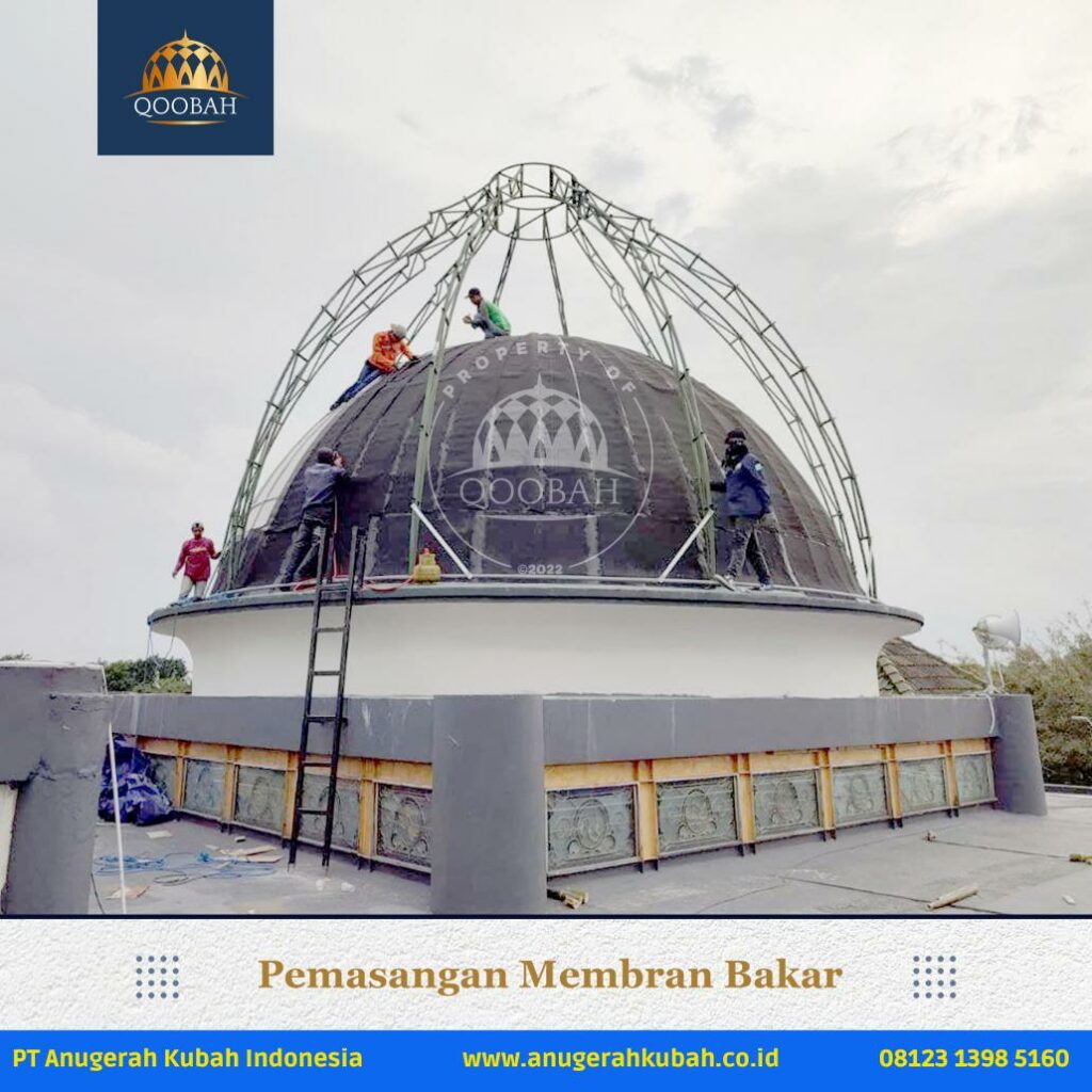Masjid Ash Shoobirin Surabaya Anugerahkubah co id 5  Proses Pemasangan Kubah di Masjid Ash Shoobirin Surabaya  Kubah Masjid Panel