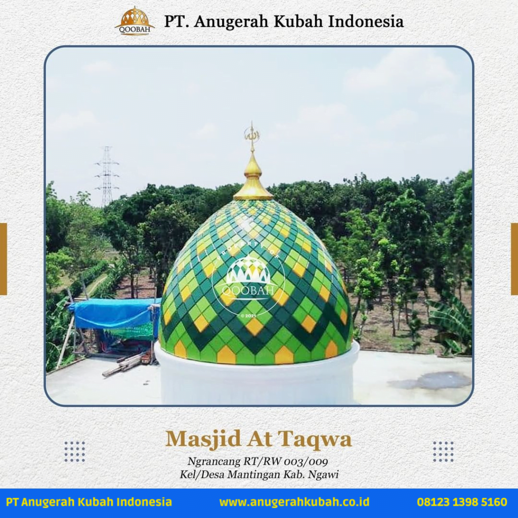 Masjid At Taqwa Ngawi 1 Dokumentasi Proyek Pemasangan Kubah Masjid PT Anugerah Kubah Indonesia