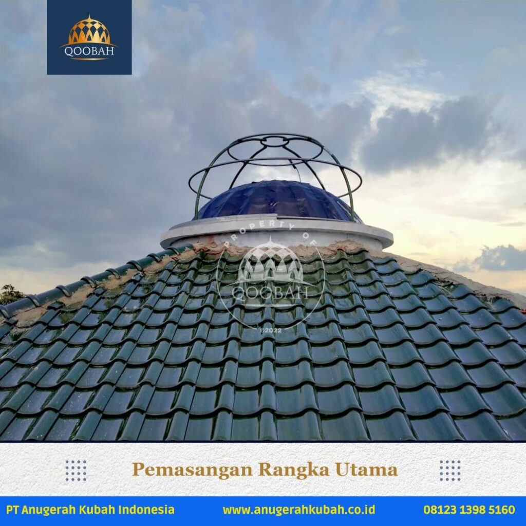 Masjid Fatimah Rodhiyallahuanhu Bekasi 4 Pemasangan Kubah di Mushola Fatimah Radhiyallahu Anhu Kota Bekasi