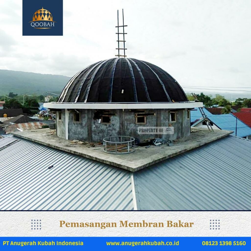 Masjid Jabal Nur Buton Anugerahkubah co id 5 Pemasangan Kubah di Masjid Jabal Nur Buton - Jual Kubah Panel 