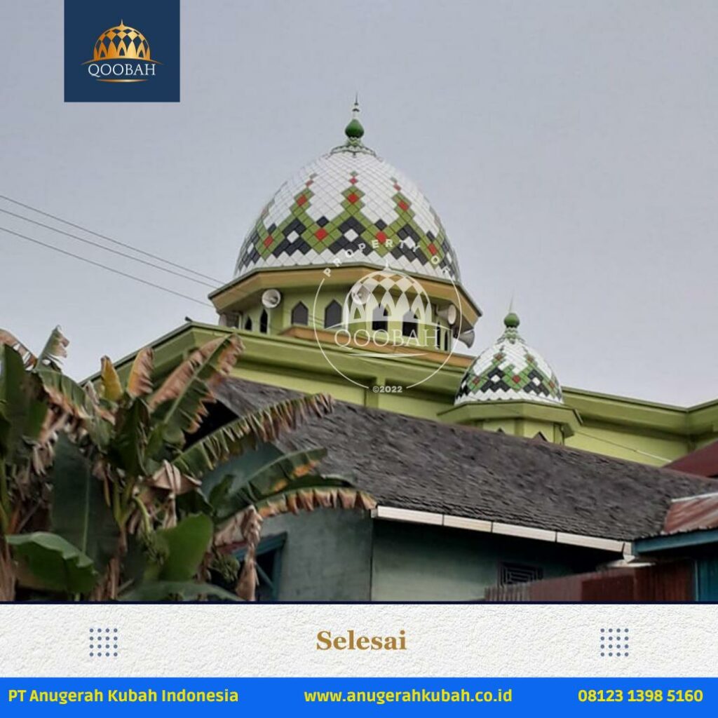 Masjid Jami Daruttaqwa Barito Anugerahkubah co id 7 Pemasangan Kubah di Masjid Jami' Daruttaqwa Barito Kalimantan Tengah