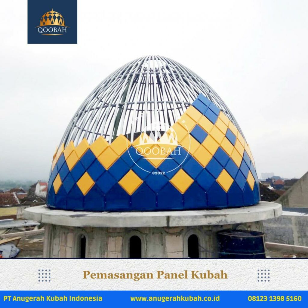 Masjid KH. Mas Mansyur Malang Anugerahkubah co id 5 Pemasangan Kubah Masjid di Masjid K.H Mansyur
