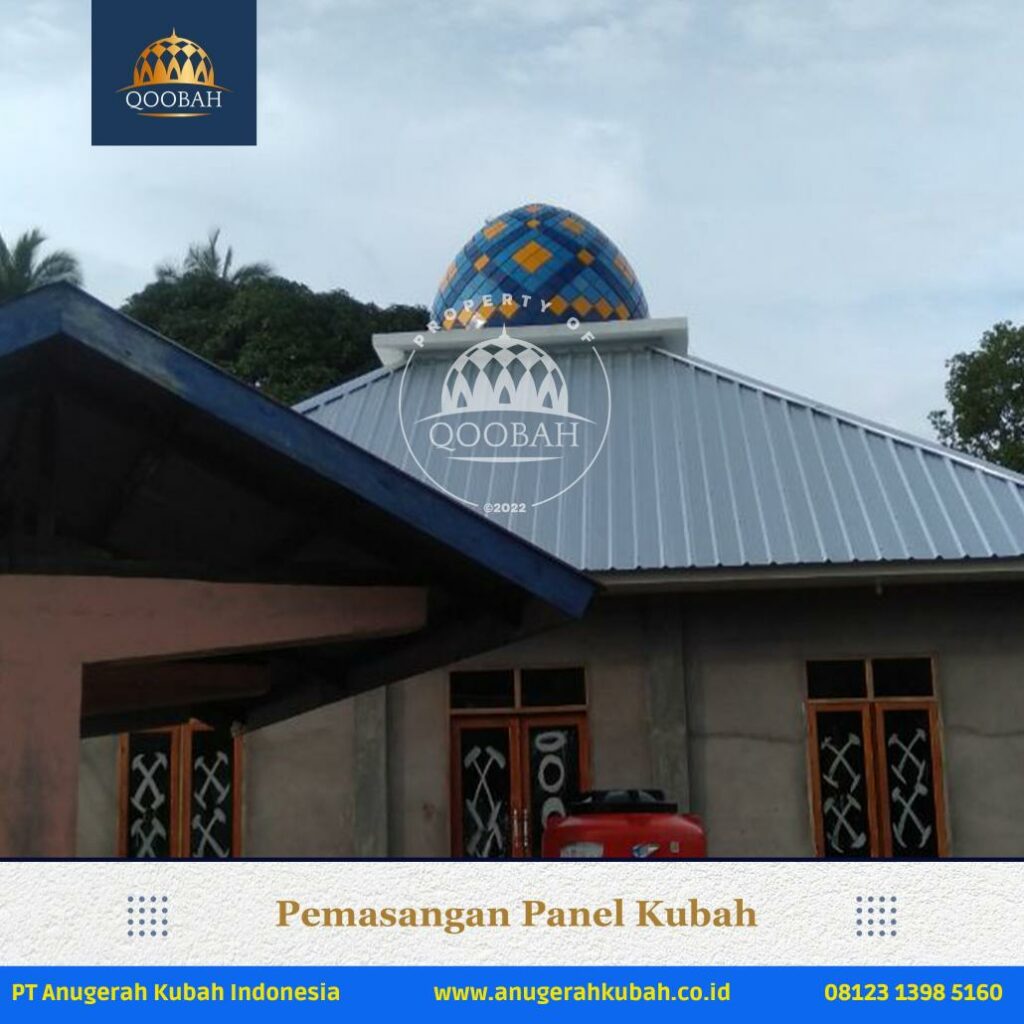 Masjid Nurul Jannah Belitung Anugerahkubah co id 5 Pemasangan Kubah di Masjid Nurul Jannah Belitung - Jual Kubah Panel