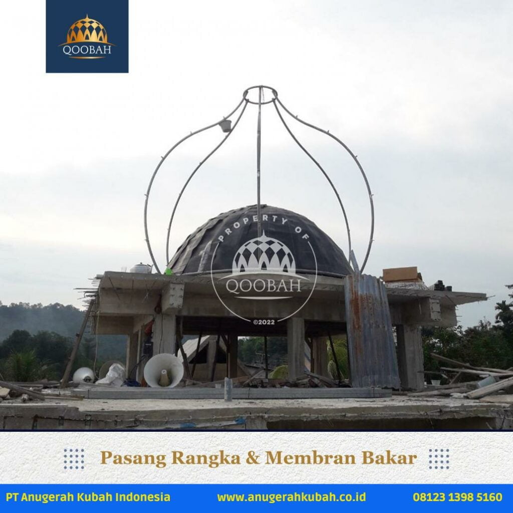 Masjid Nurus Salam Bengkayang Anugerahkubah co id 2 Pemasangan Kubah di Masjid Nurus Salam Bengkayang Kalimantan Barat