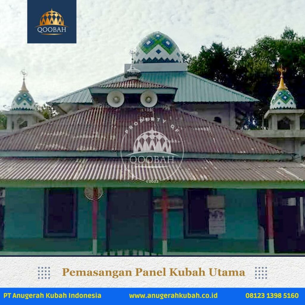 Masjid Surau Al Akhiroh Belitung Anugerahkubah co id 6 Pemasangan Kubah Masjid di Masjid Surau Al Akhiroh Belitung