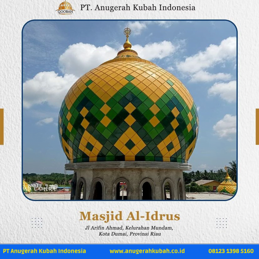 Mushola Al Idrus Dumai 1 Dokumentasi Proyek Pemasangan Kubah Masjid PT Anugerah Kubah Indonesia