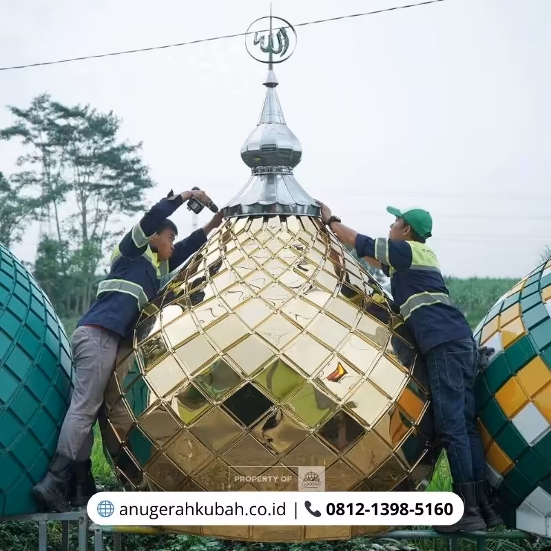 kubah stainless gold cilegon